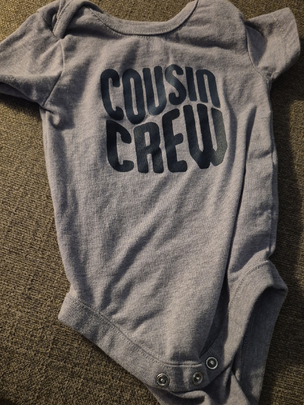 The Children's Place Gray Crewneck 'Cousin Crew' Graphic Sweater